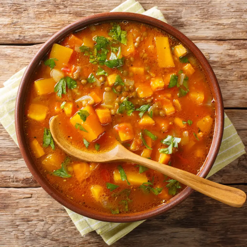 🍠 Soupe Patate Douce & Haricots du Marché