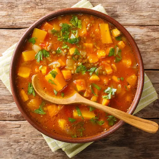 🍠 Soupe Patate Douce & Haricots du Marché